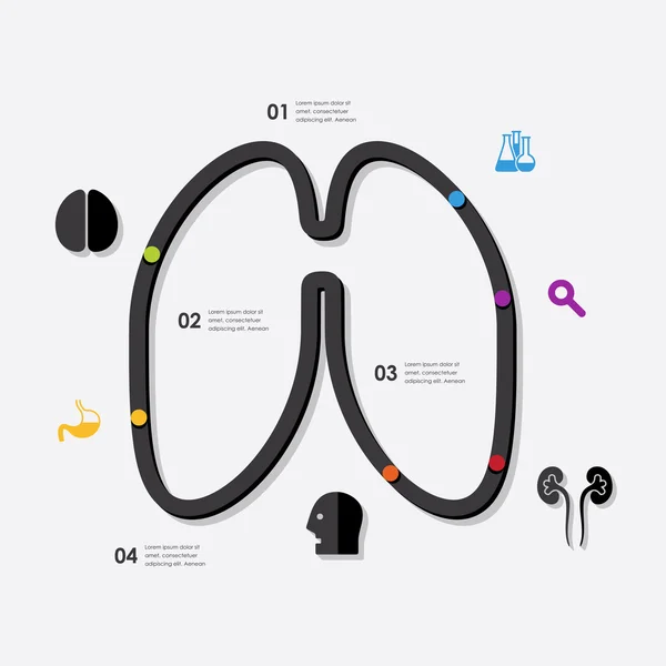 Medicine infographic — Stock Vector