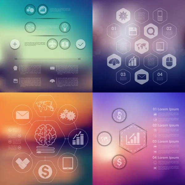 Infográfico de negócios — Vetor de Stock