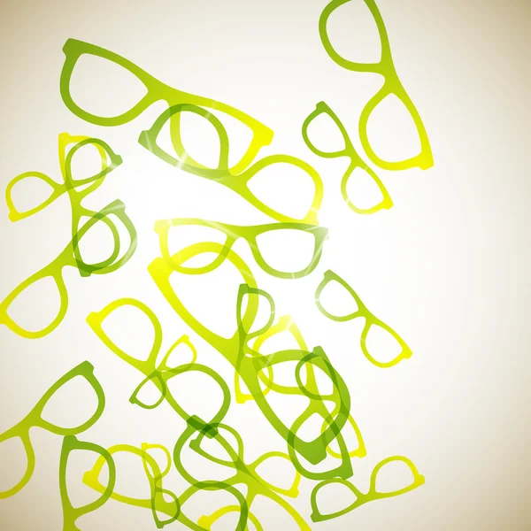 Fondo abstracto: gafas — Vector de stock