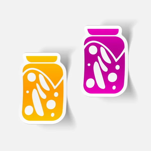 Pickled vegetables icon — Stock Vector