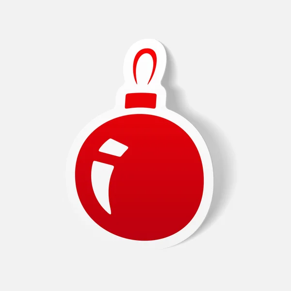 Icône boule de Noël — Image vectorielle