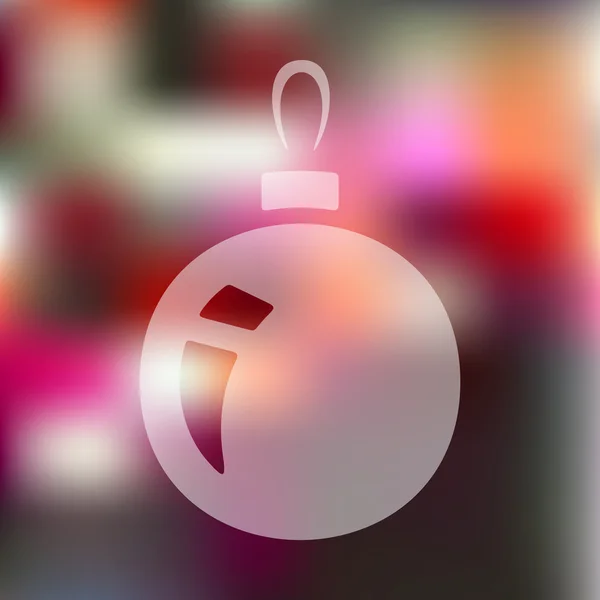 Christmas ball icon — Stock Vector