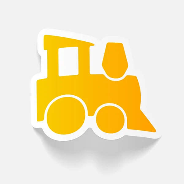 Икона детского поезда — стоковый вектор