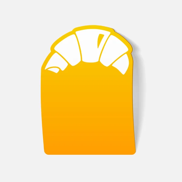 Croissant pictogram — Stockvector