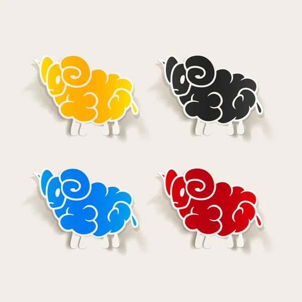 Πρόβατα εικονίδιο — Διανυσματικό Αρχείο