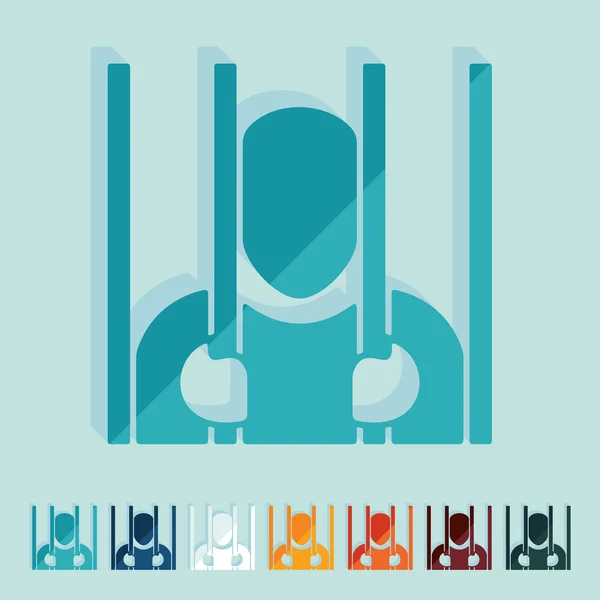 Prisoner icon — Stock Vector