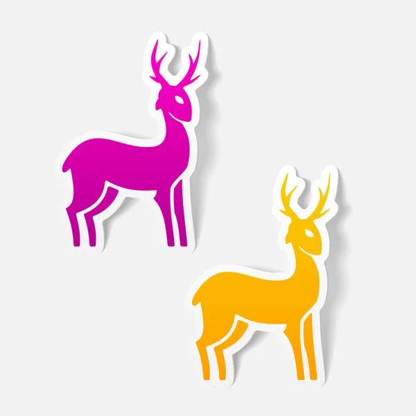 Deer icon — Stock Vector