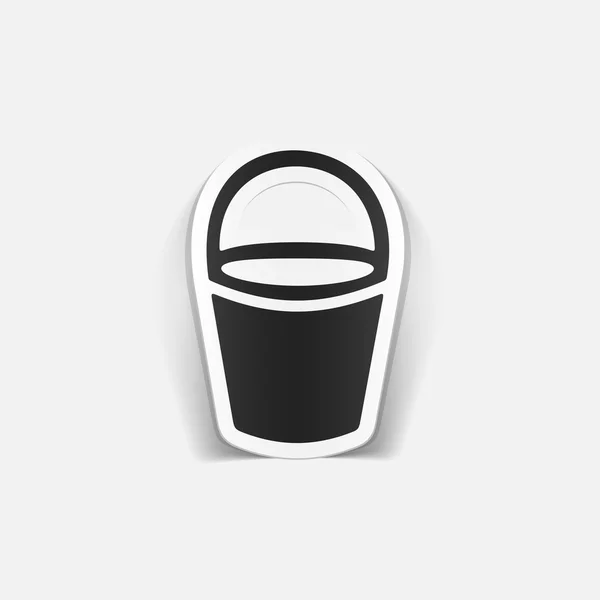 Bucket icon — Stock Vector