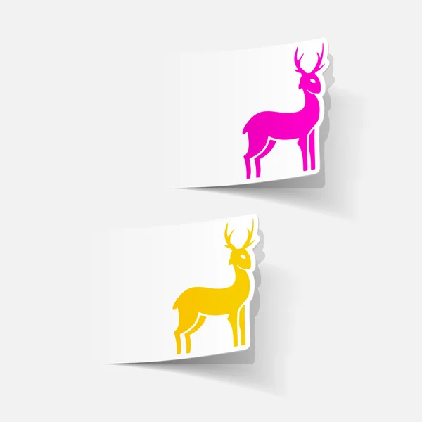 Deer icon — Stock Vector