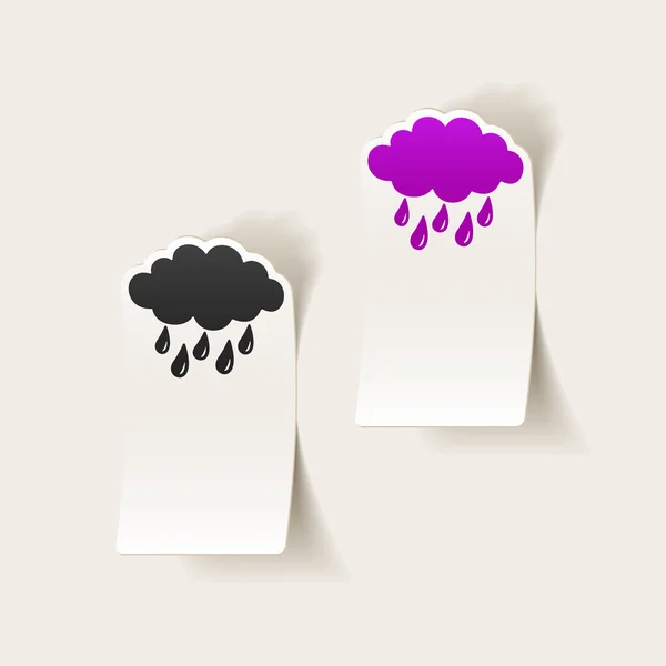 Wolk, regen pictogram — Stockvector