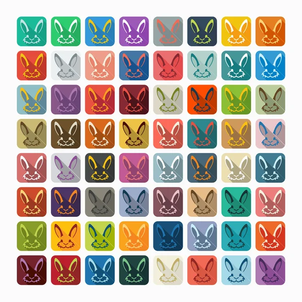 Easter rabbit icon — Stock Vector