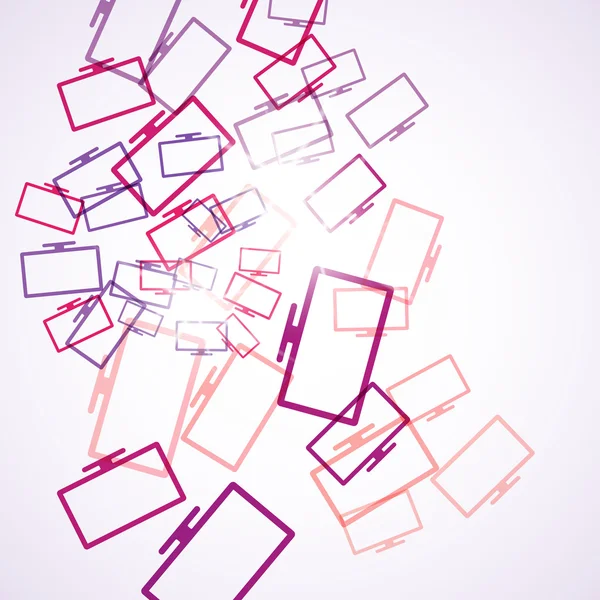 Abstrait : moniteur — Image vectorielle