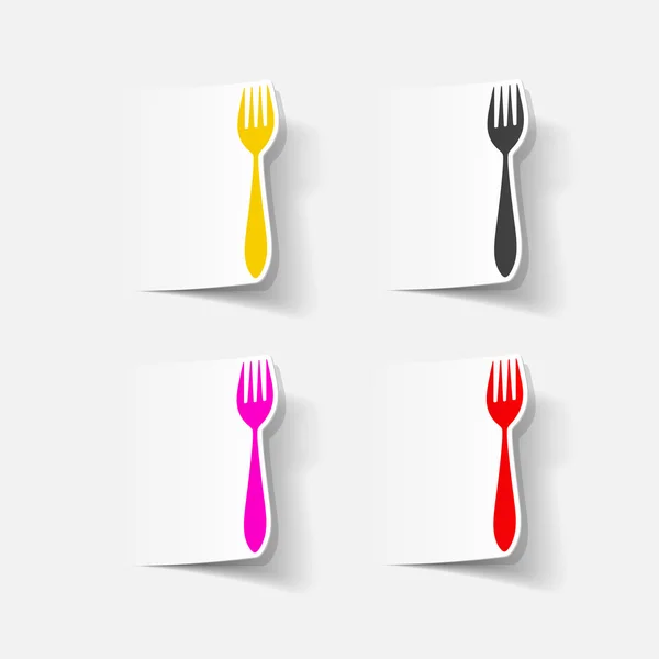 Fork icon — Stock Vector