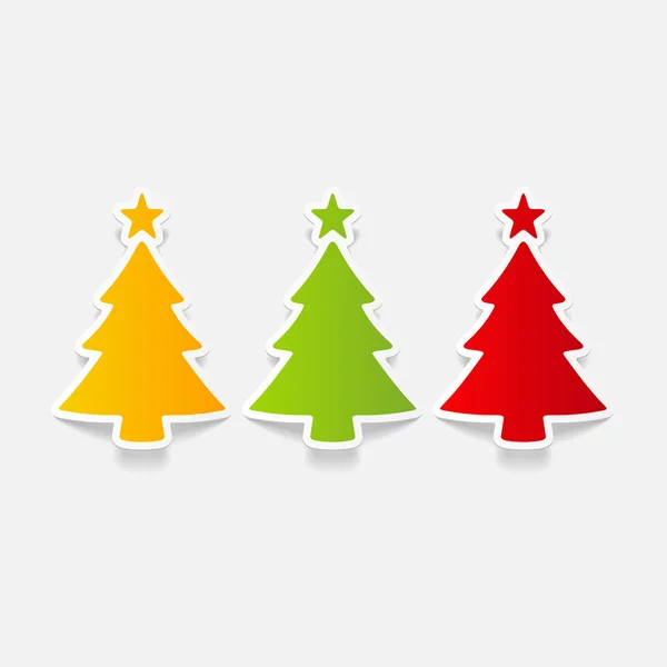 Christmas tree icon — Stock Vector