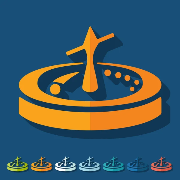 Roulette pictogram — Stockvector