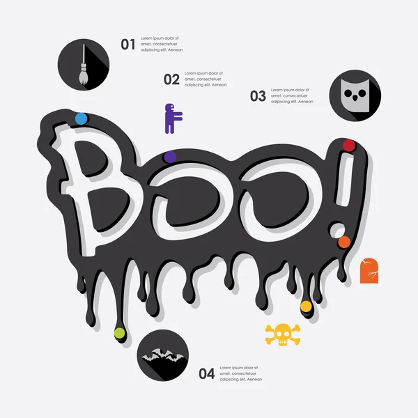 Halloween infographic — Stock Vector