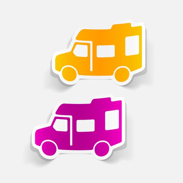 Camper pictogram — Stockvector