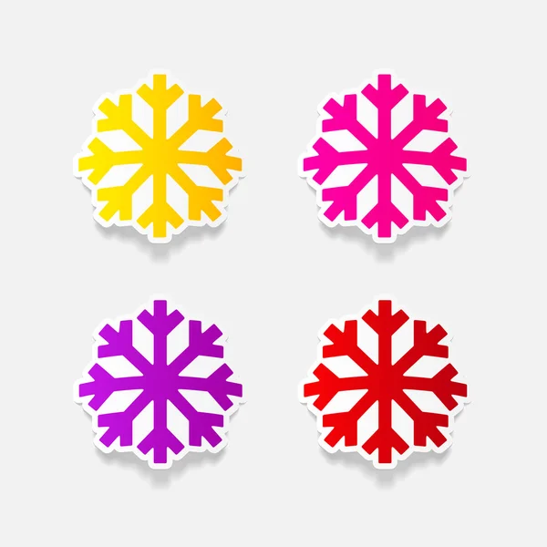 Snowflake icon — Stock Vector