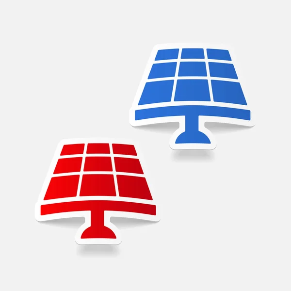 Solar batterijpictogram — Stockvector