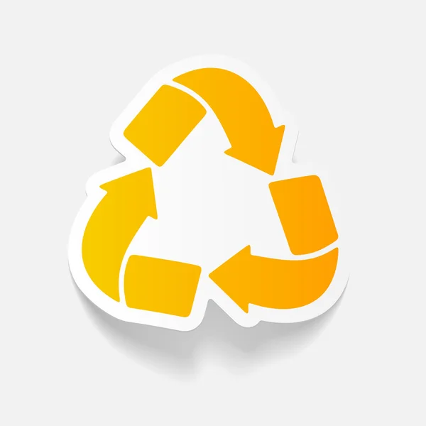 Ícone de sinal de reciclagem — Vetor de Stock