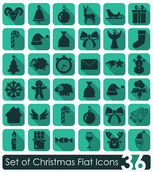 Set of Christmas icons — Stock Vector