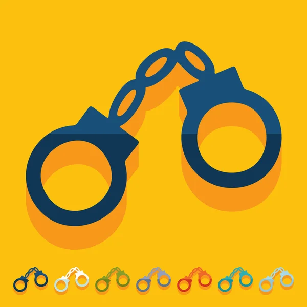 Handcuffs icon — Stock Vector