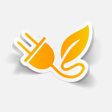 Eko fiş yaprak simgesi