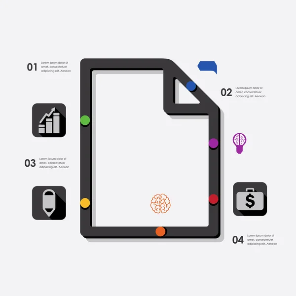 Infografía empresarial — Archivo Imágenes Vectoriales