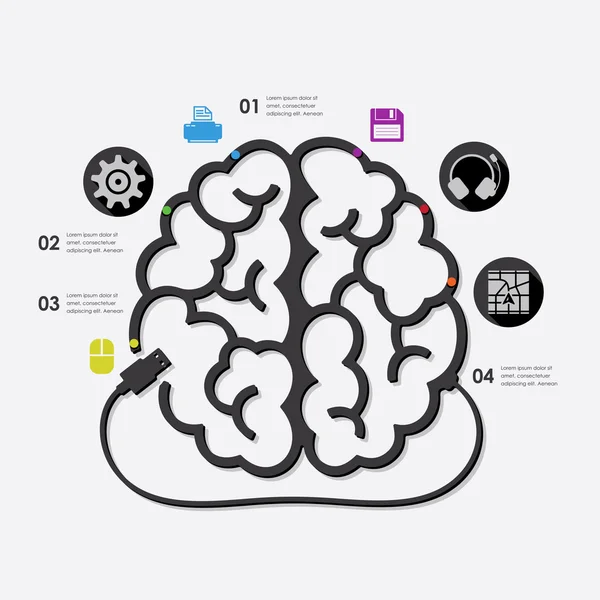 Technologie-Infografik — Stockvektor