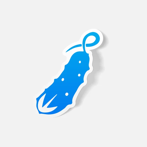 Komkommer pictogram — Stockvector