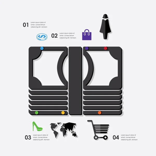 Mode infographic — Stock vektor