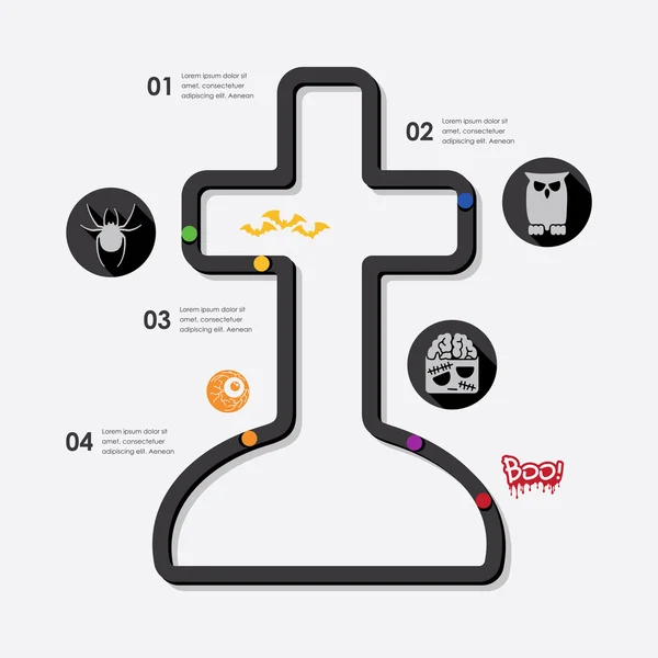 Halloween infographic — Stockvector