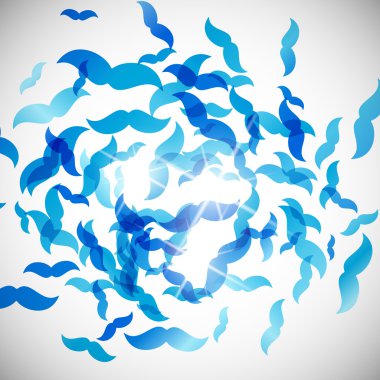 Bıyıklı arka plan