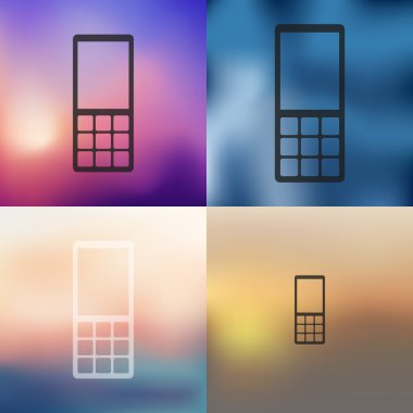 Bulanık telefon simgesi