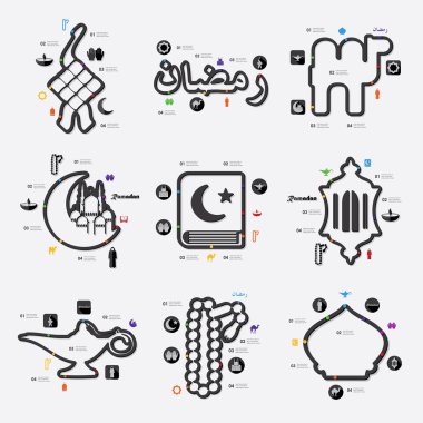 Ramazan Infographic simgesi
