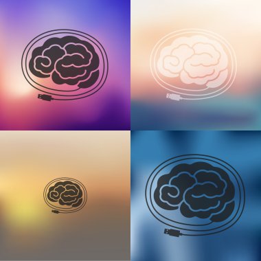 Bulanık beyin simgesi