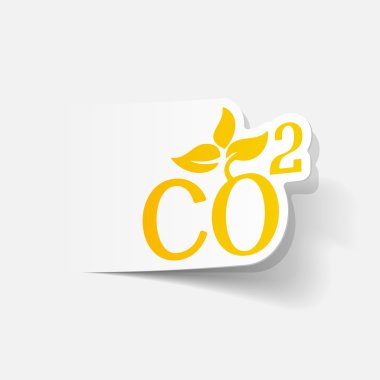 CO2 işareti dioksit simgesi