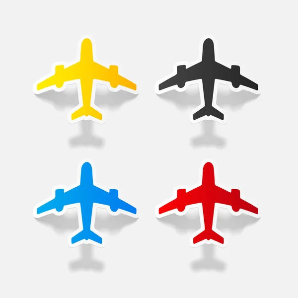 Icono de avión — Vector de stock