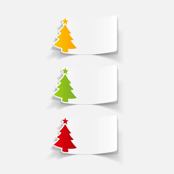 Kerstboom pictogram — Stockvector