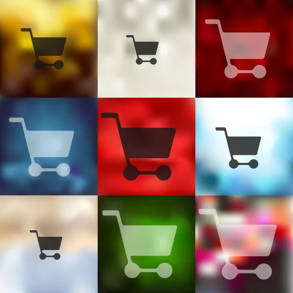 Trolley icon blurred — Stock Vector