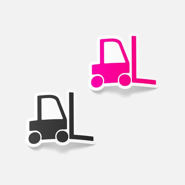 Forklift simgesi — Stok Vektör