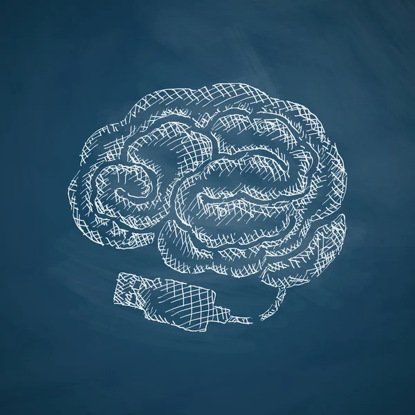 Icona del cervello — Vettoriale Stock