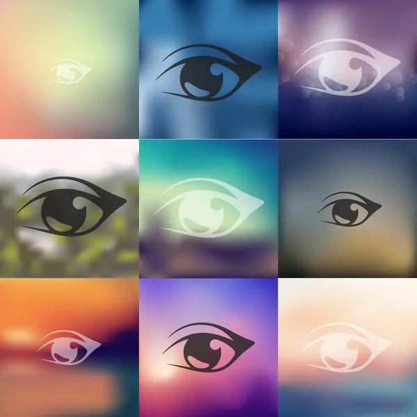 Eye icon blurred — Stock Vector