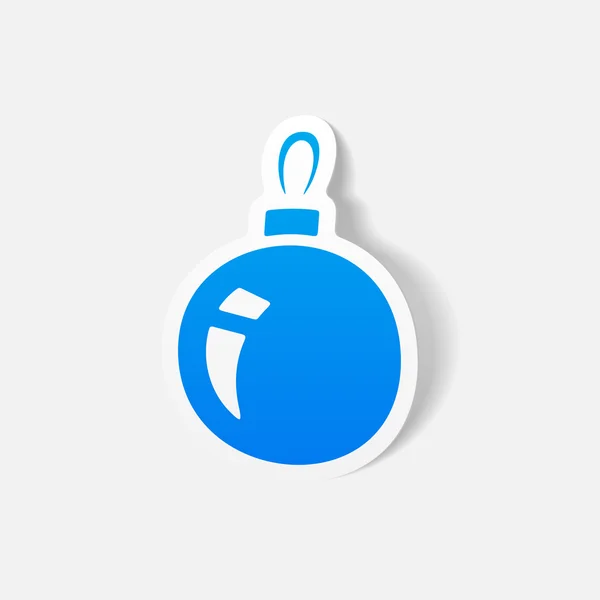 Icono de bola de Navidad — Vector de stock