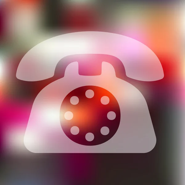 Telephone icon blurred — Stock Vector