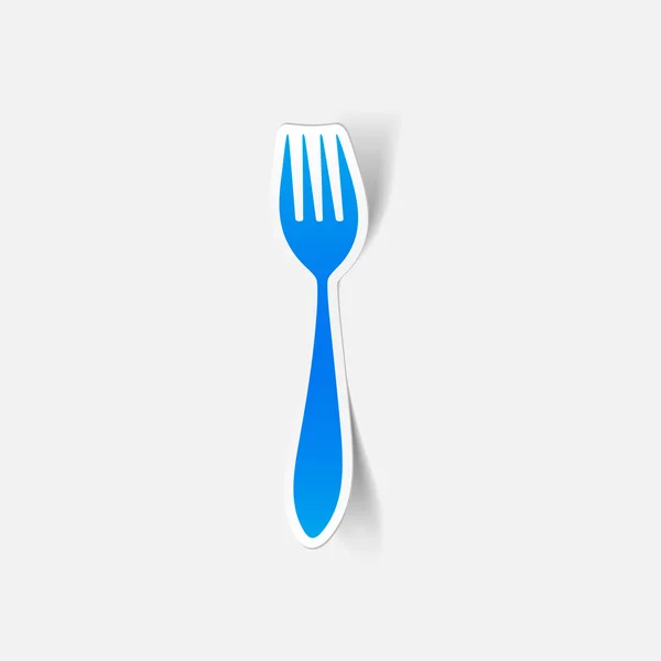 Ícone de garfo —  Vetores de Stock