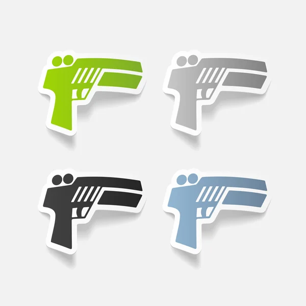 Pistola icono del juego — Vector de stock