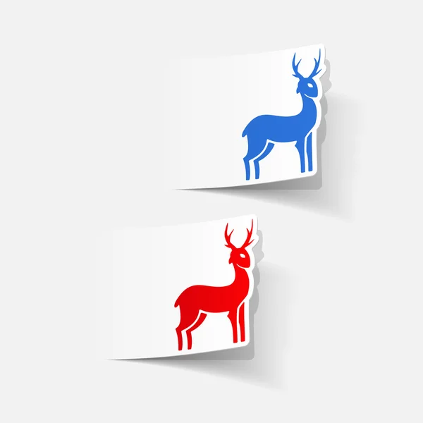 Deer icon — Stock Vector