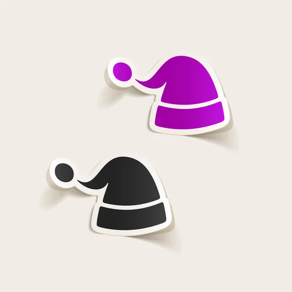 Babbo Natale icona cappello — Vettoriale Stock