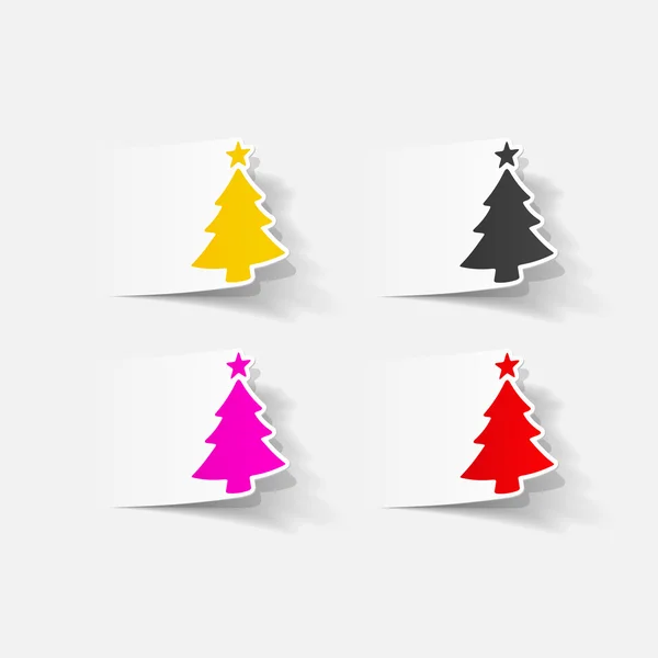 Icône arbre de Noël — Image vectorielle